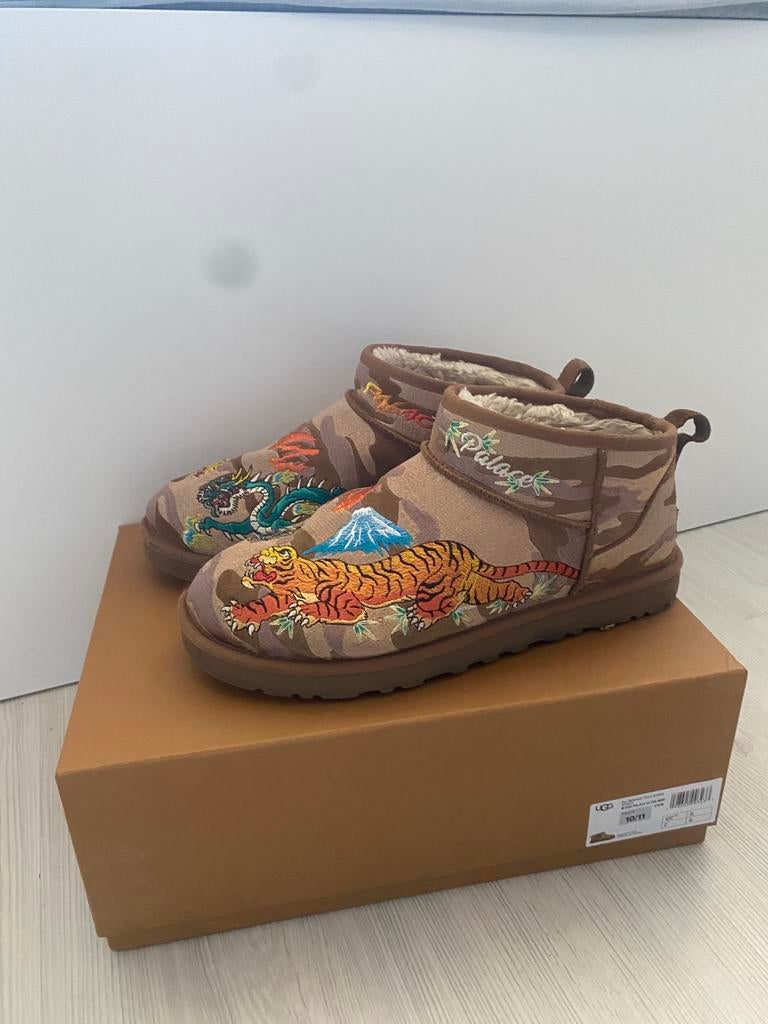 Ugg x Palace, Ophalen, Bruin, Boots, Gedragen