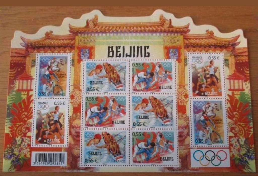 Olympische Spelen Beijing 2010 postzegel Frankrijk postfris, Ophalen of Verzenden, Nieuw