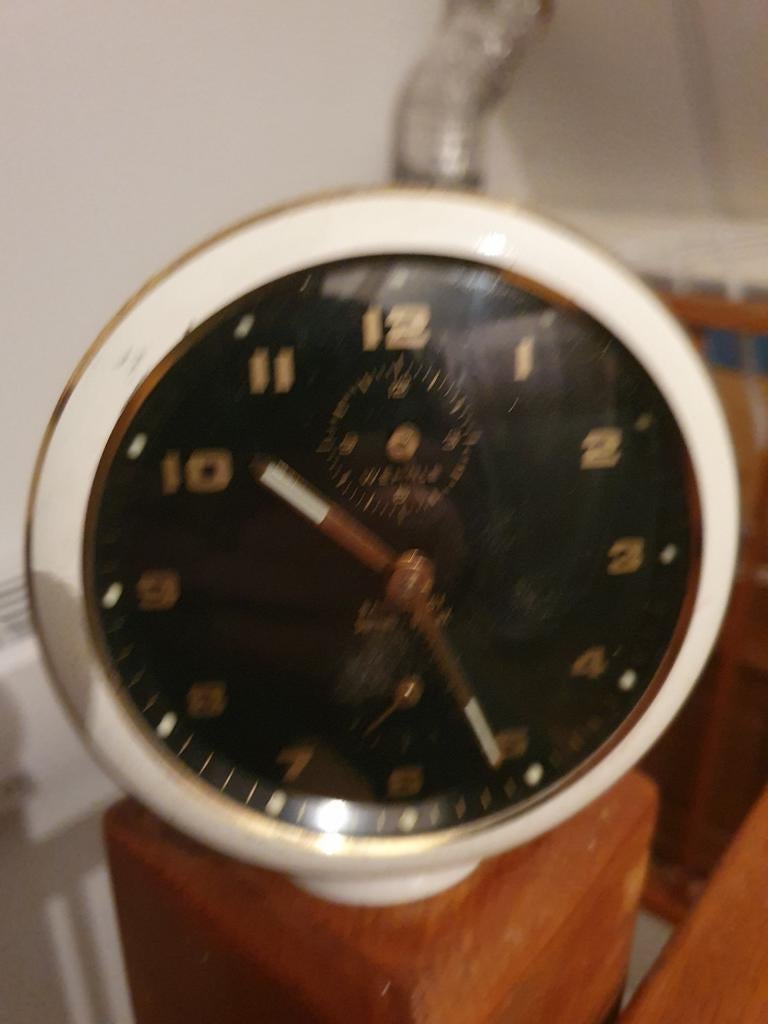 WEHRLE wekker werkend  glas iets dof in het midden, Ophalen of Verzenden, Zo goed als nieuw
