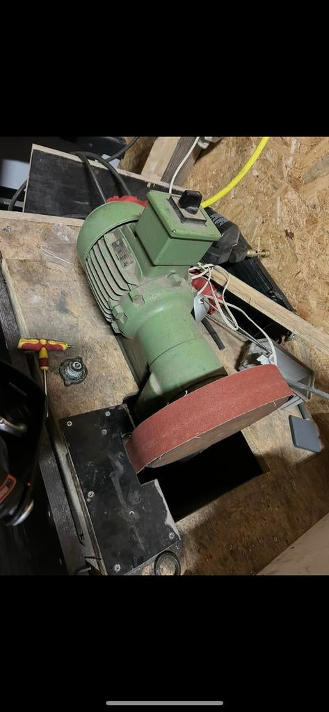 bandenschuur machine op 380, Ophalen of Verzenden, Zo goed als nieuw, 1200 watt of meer, Bandschuurmachine