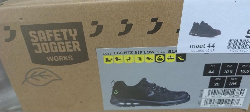Werkschoenen maat 44, Ophalen of Verzenden, Zwart, Werkschoenen