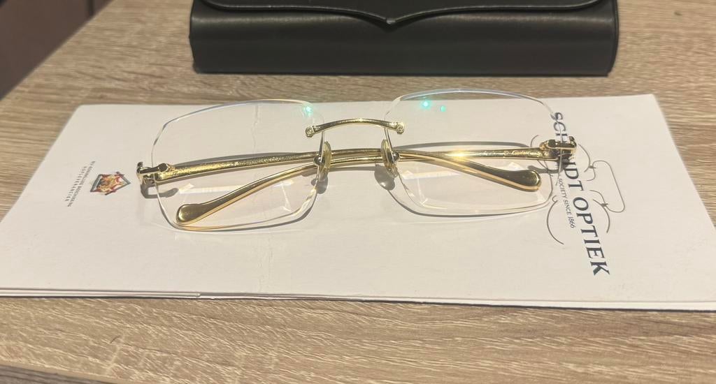 Cartier bril CT0058O-001, Ophalen of Verzenden, Zo goed als nieuw, Bril, Overige merken