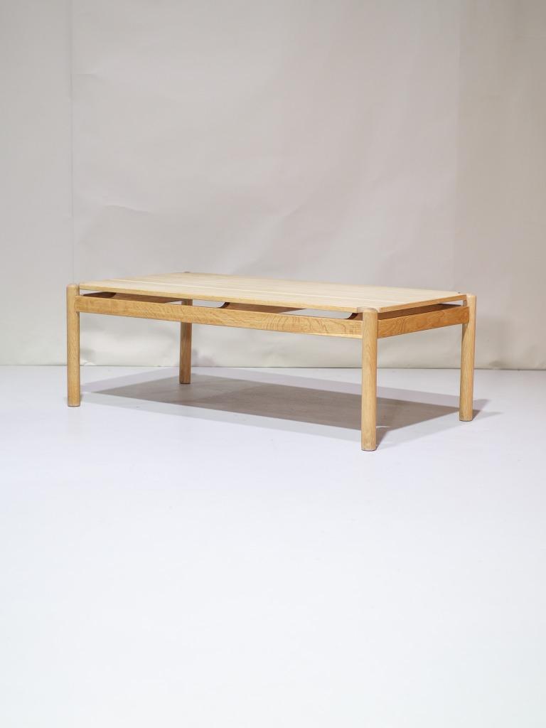 Salontafel eikenhout rechthoekig Deens, Ophalen, 100 tot 150 cm, -, -