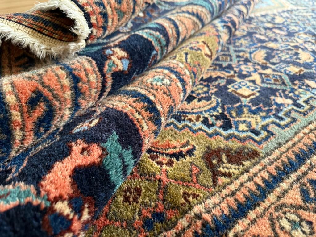 Handgeknoopt vintage Ardabil tapijt – ca. 355  x 248 cm, Huis en Inrichting, Stoffering | Tapijten en Kleden, Info@bababoho.com