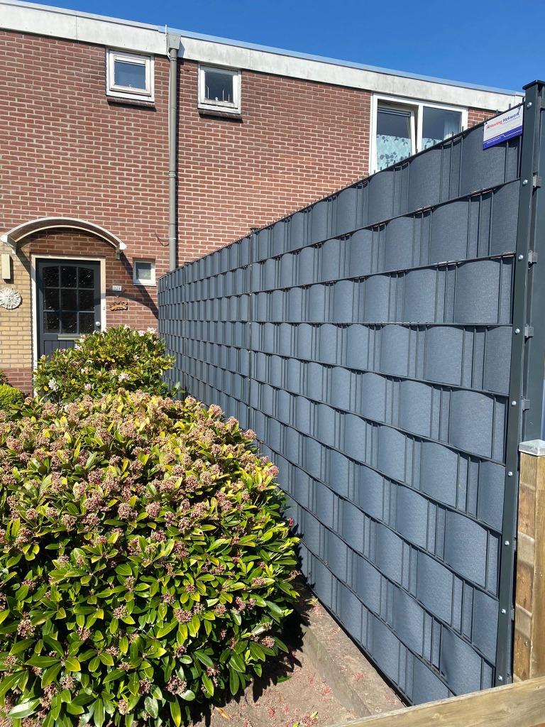 Dubbelstaafmat hekwerk met vlechtband vulling, Ophalen, Nieuw, IJzer, Dubbelstaafmat hekwerk