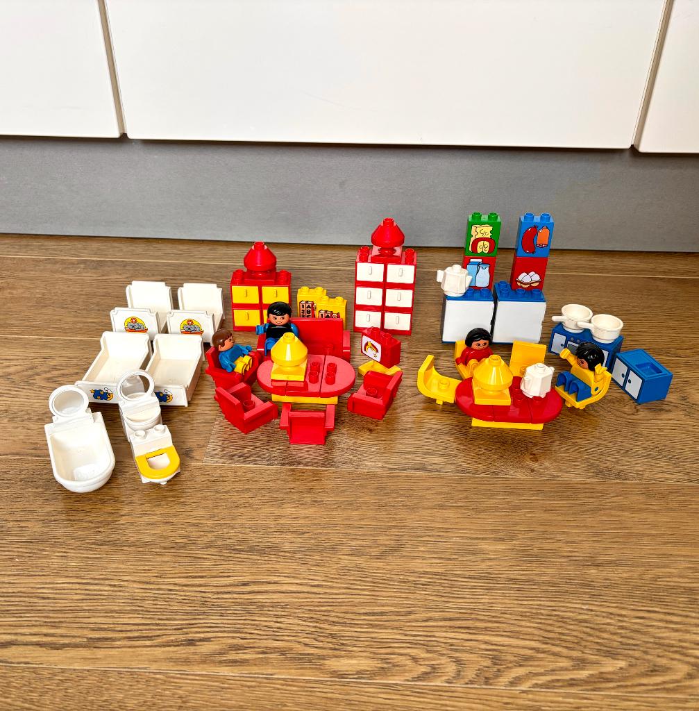 Zeer unieke Lego Duplo set 9150 Furniture - Compleet, Ophalen of Verzenden, Zo goed als nieuw, Complete set, Duplo