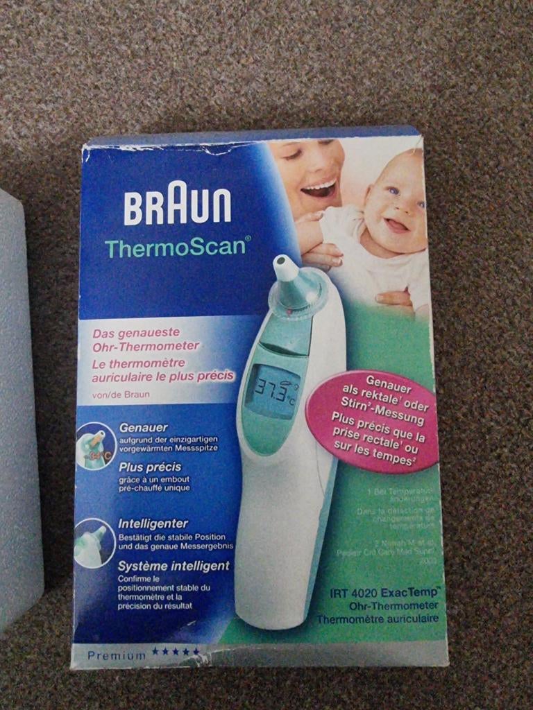 Braun ThermoScan oorthermometer - Zo goed als nieuw, Ophalen of Verzenden, Zo goed als nieuw, Minder dan 100 meter, Digitaal