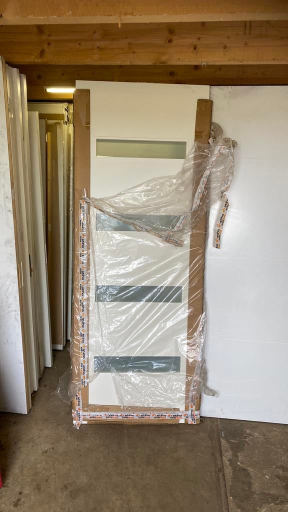 verschillende Stompe paneeldeuren 88x231.5 cm met glas, Ophalen, 80 tot 100 cm, 215 cm of meer, Binnendeur
