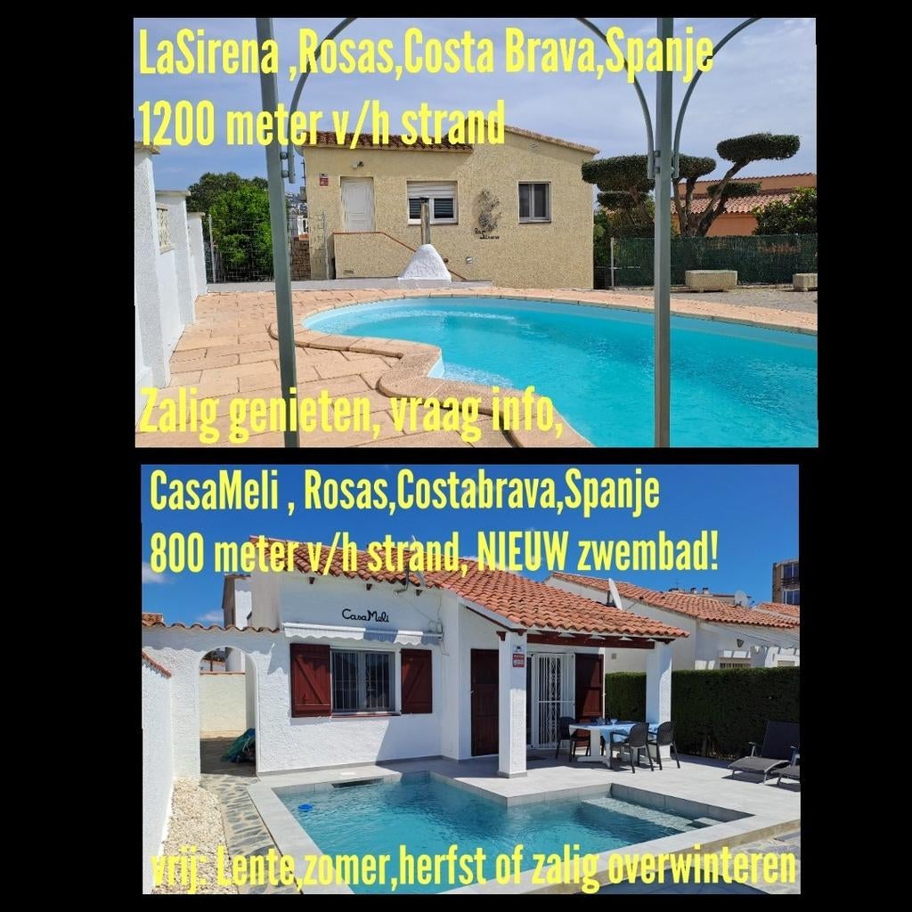 ROSES COSTA BRAVA SPANJE VAKANTIE VILLA MET PRIVE ZWEMBAD, Vakantie, Vakantiehuizen | Spanje, Eigenaar, Wasmachine, Costa Brava
