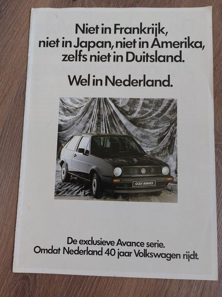 VW Volkswagen Avance Polo, Golf, Jetta, Passat Actiemodel, Boeken, Ophalen of Verzenden, Zo goed als nieuw, Volkswagen