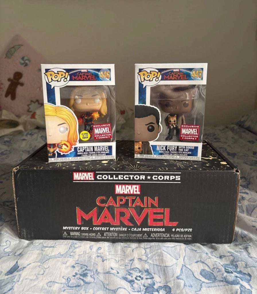 Funko - Collector Corps box - Captain Marvel - €20 voor set, Ophalen of Verzenden, Gebruikt