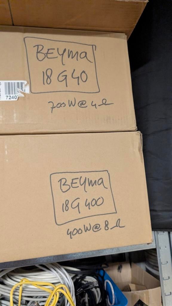Beyma 18G400 en 18G40 Speakers - Nieuwstaat, Ophalen of Verzenden, Zo goed als nieuw, Trommel