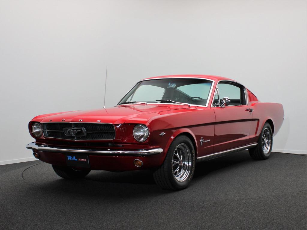 Ford USA Mustang 289 CI 1965 Fastback C-Code *Gerestaureerd*, Achterwielaandrijving, Zwart, 4 stoelen, Bedrijf