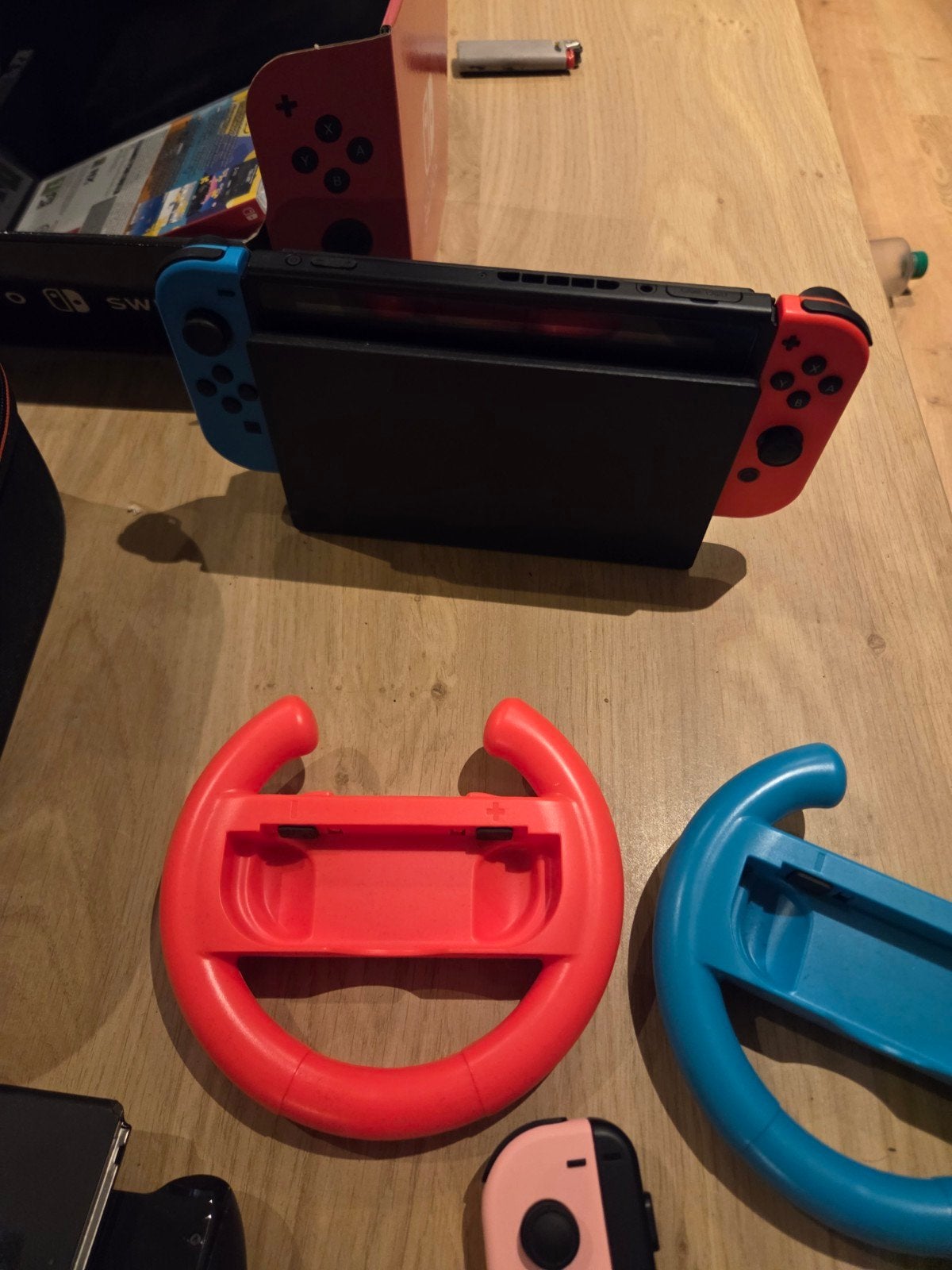 Zeer uitgebreide Nintendo Switch set met veel games accessoi, Ophalen, Zo goed als nieuw, Met 2 controllers, Switch Original