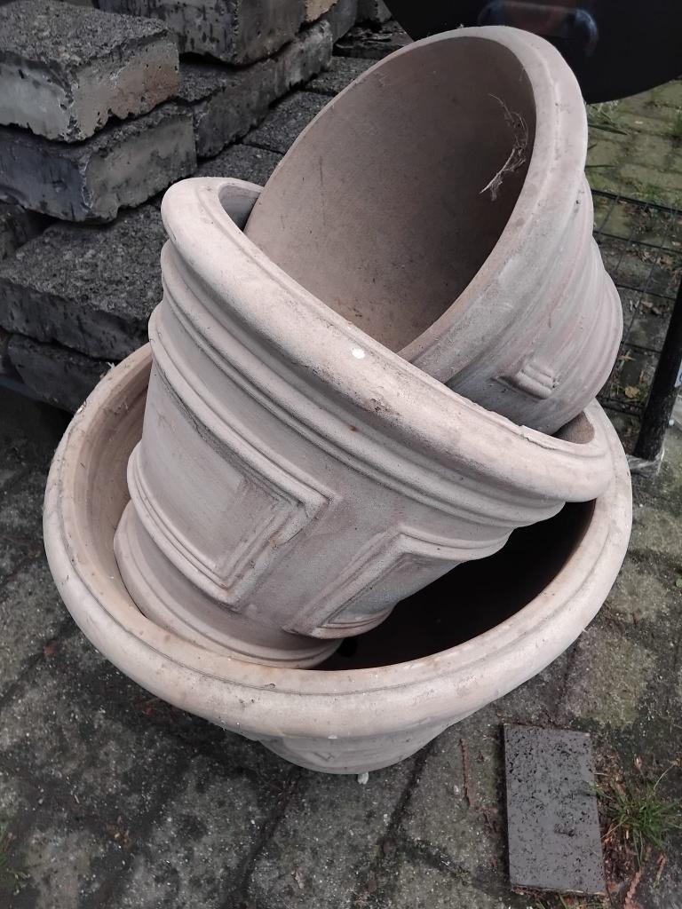 bloempotten diverse, Ophalen, 40 cm of meer, Rond, Nieuw