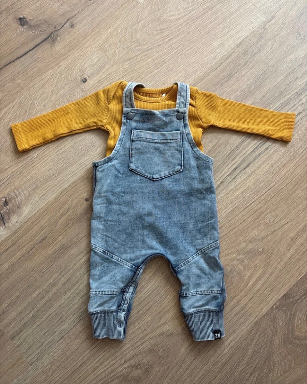 Setje: Z8 salopette en Prénatal shirtje maat 50, Ophalen of Verzenden, Zo goed als nieuw, Jongetje, Setje