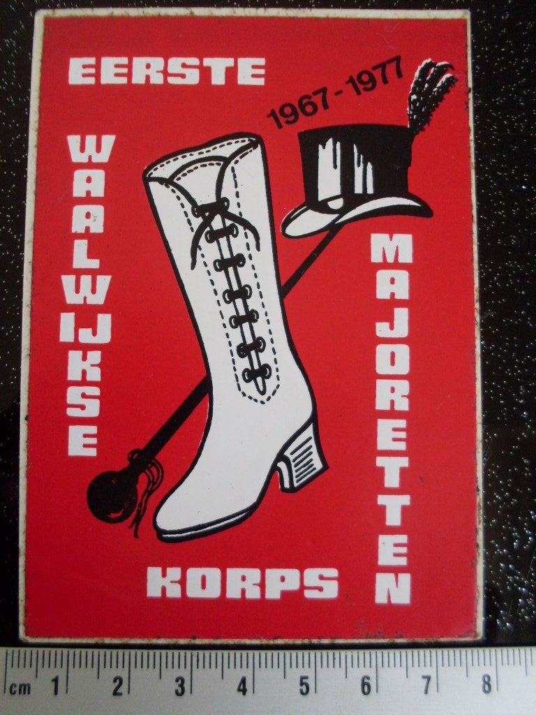 sticker eerste waalwijkse majoretten korps logo, Verzamelen, Verzenden, Zo goed als nieuw, Bedrijf of Vereniging