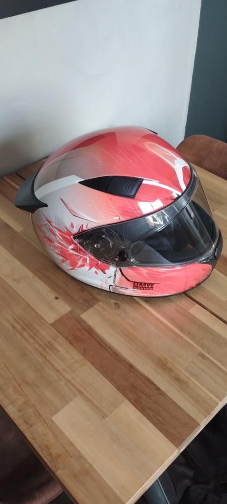 BMW Racehelm rood/wit, Ophalen of Verzenden, Tweedehands, Integraalhelm, Overige merken