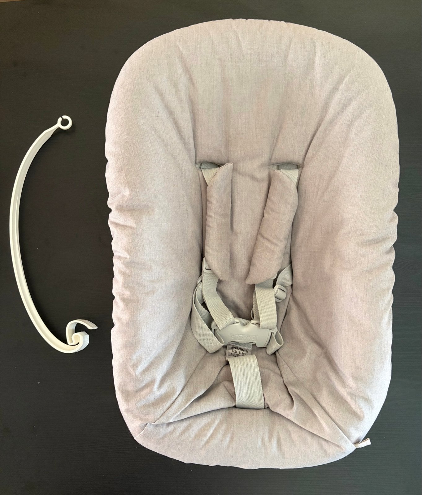 Stokke triptrap newborn set licht grijs speelboog, Ophalen, Zo goed als nieuw