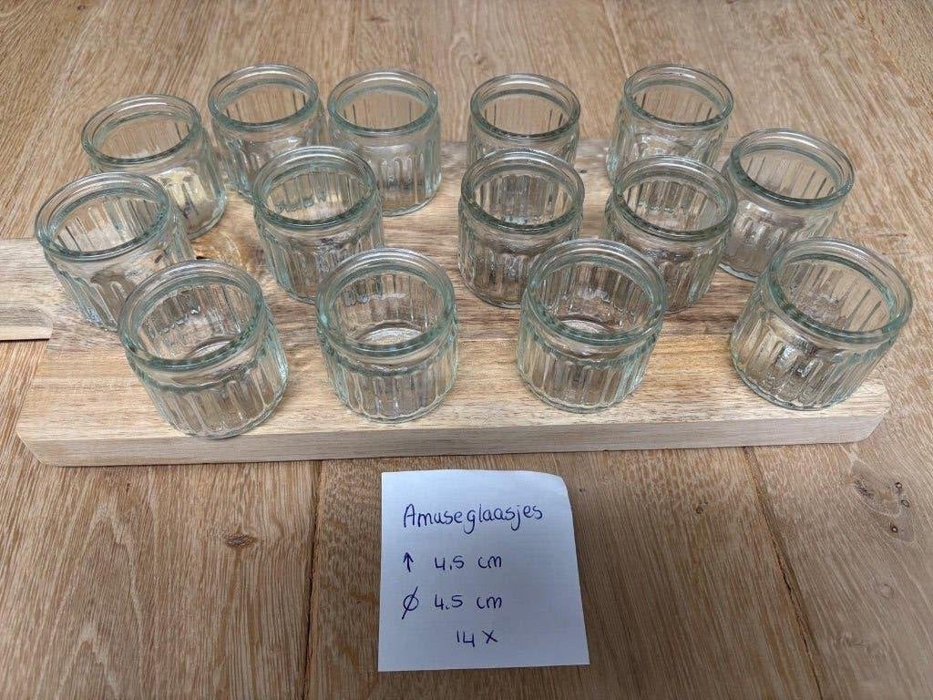 amuseglaasjes 42 stuks, Ophalen of Verzenden, Zo goed als nieuw, Overige typen
