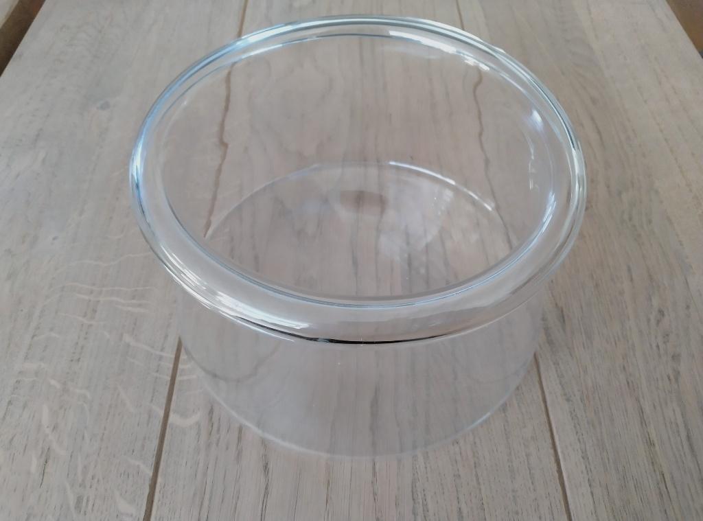 glazen windlicht, Overige materialen, Ophalen of Verzenden, Zo goed als nieuw, Kandelaar
