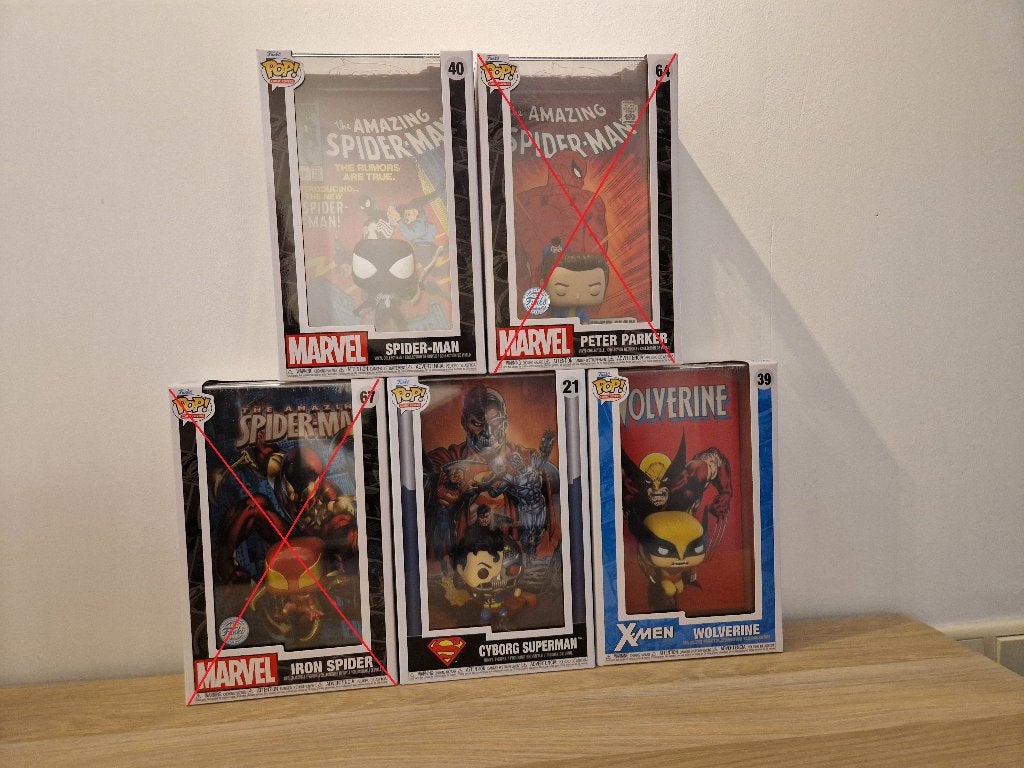 3x Funko Pop! Comic Cover Marvel DC Comics, Ophalen of Verzenden, Nieuw