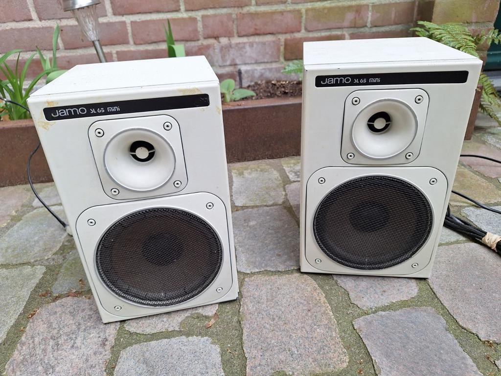 Jamo SL-65 speakers boxen, Ophalen of Verzenden, 60 tot 120 watt, Front, Rear of Stereo speakers, Jamo