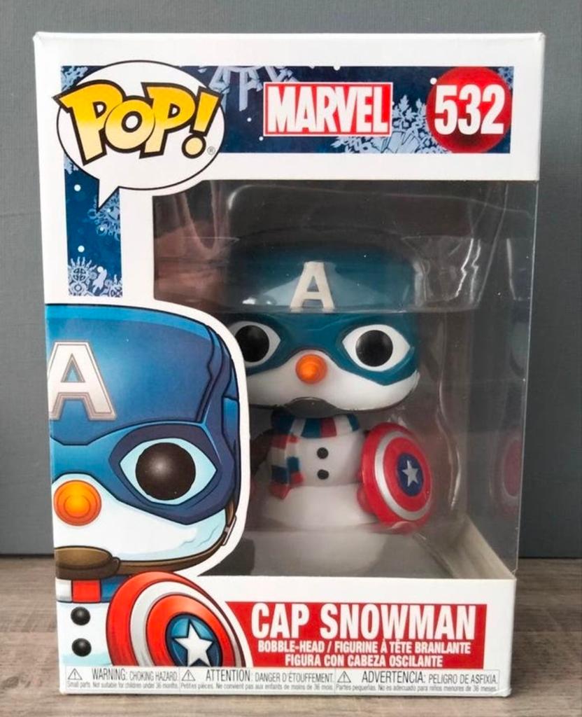 532 Cap Snowman Marvel Funko Pop, Ophalen of Verzenden, Zo goed als nieuw