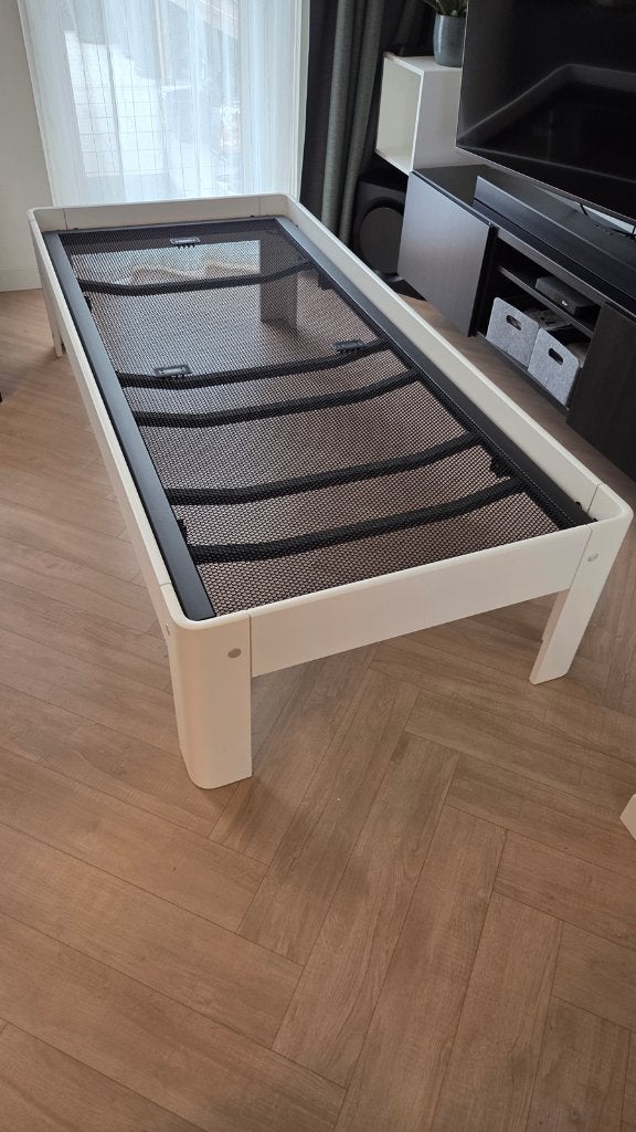 Auping Auronde 90x200 Wit Hoog model IZGS, Huis en Inrichting, Ophalen, 90 cm, Eenpersoons, Wit