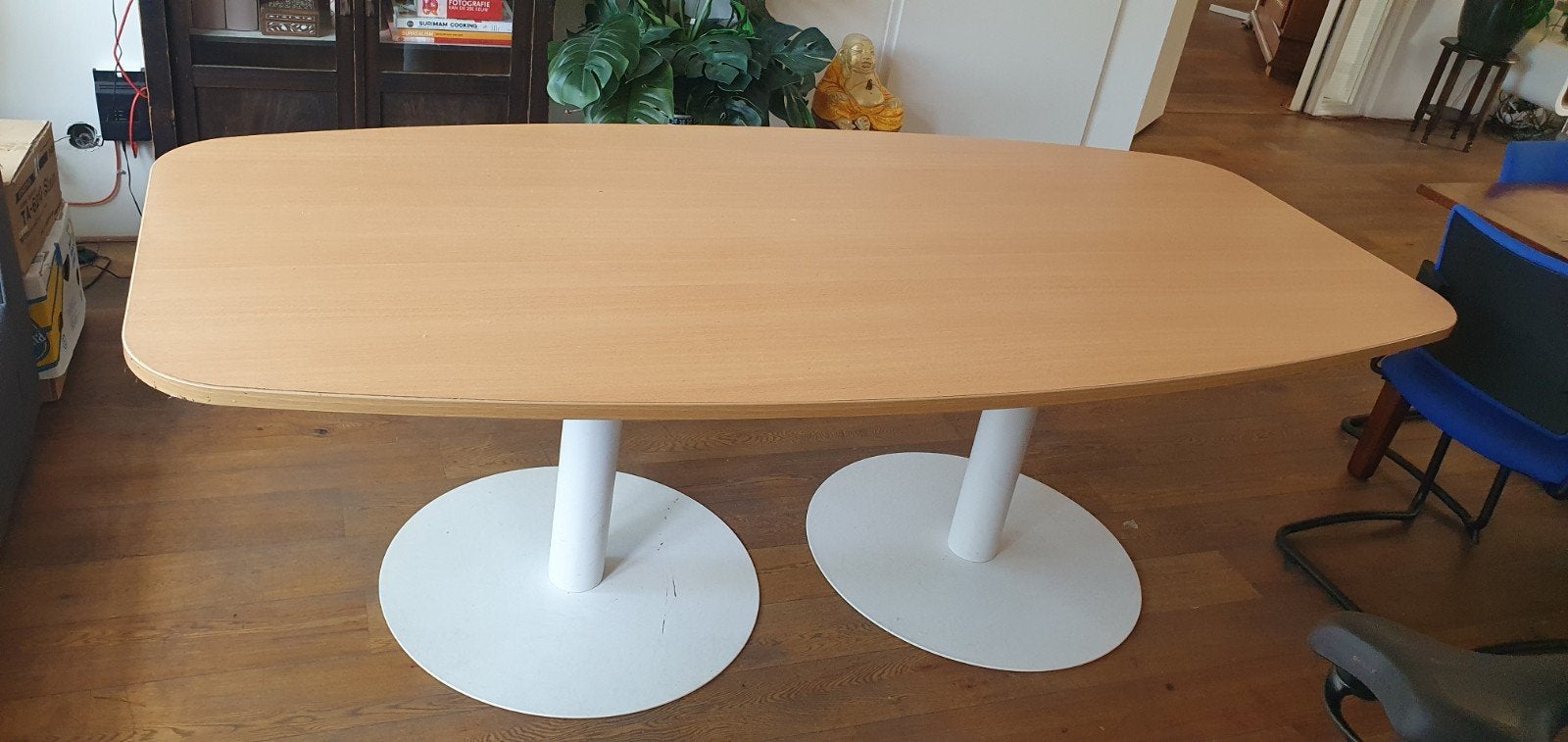 Ovale vergadertafel voor 8 personen - 210 x 100 cm gratis, Ophalen