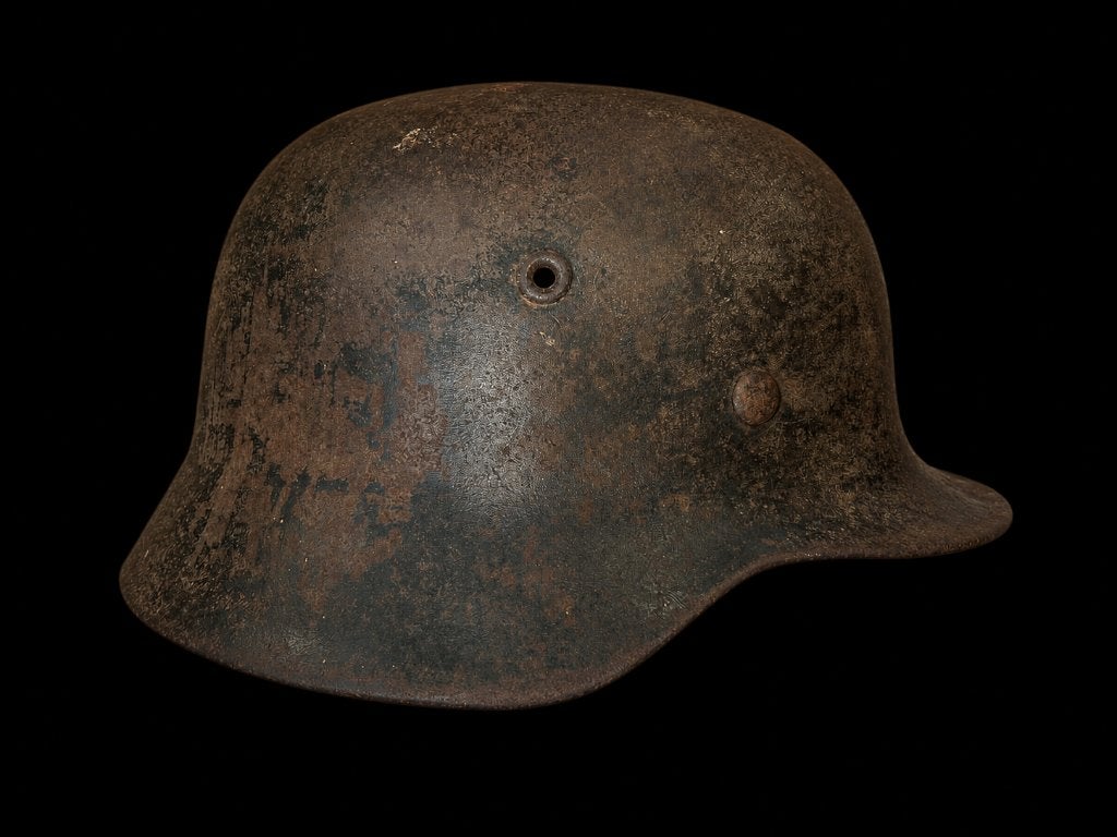 Duitse helm m40 WO2, Ophalen of Verzenden, Duitsland, Helm of Baret