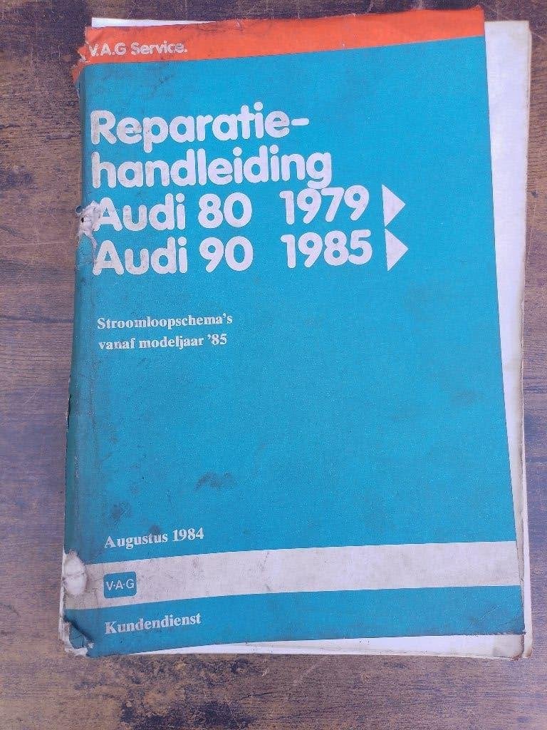Audi 80 + Coupé 1984-86 dealer werkplaatsboek Stroomschema's, Verzenden, Gelezen, Audi