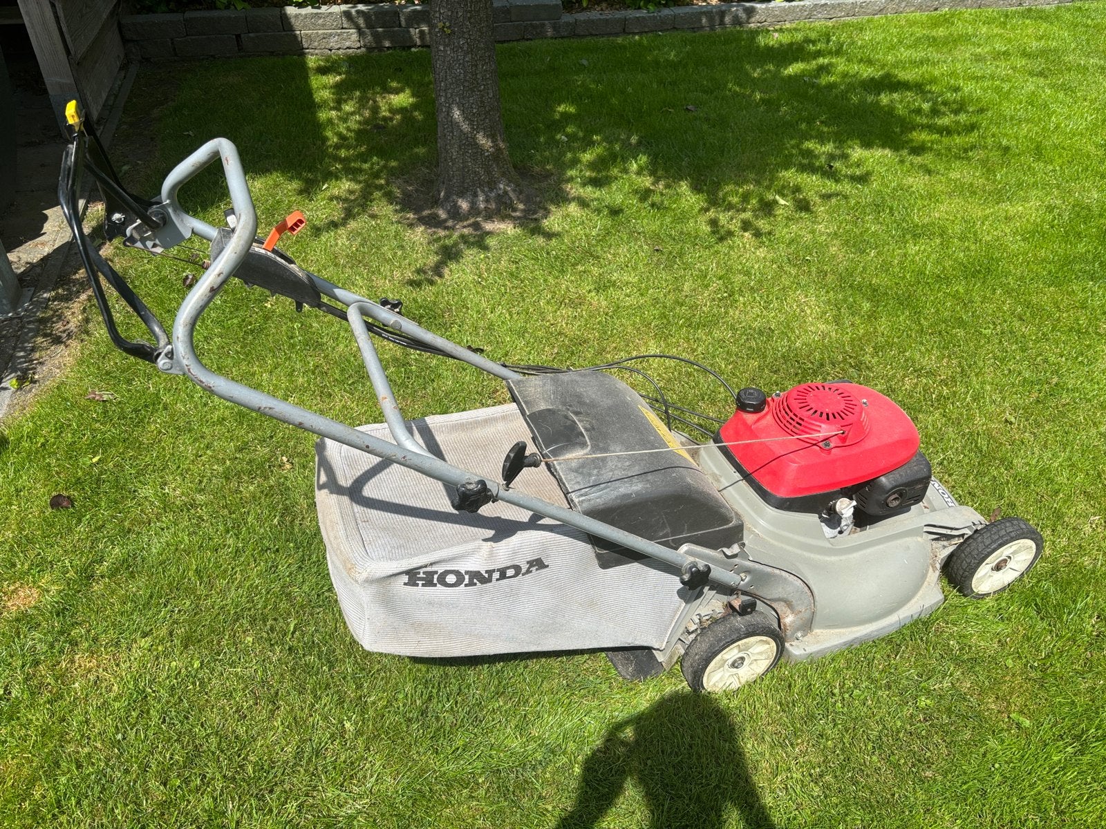 Honda HRG 536 Benzine Grasmaaier - Gebruikt, Tuin en Terras, Grasmaaiers, Ophalen, Cirkelmaaier, Gebruikt, 50 cm of meer