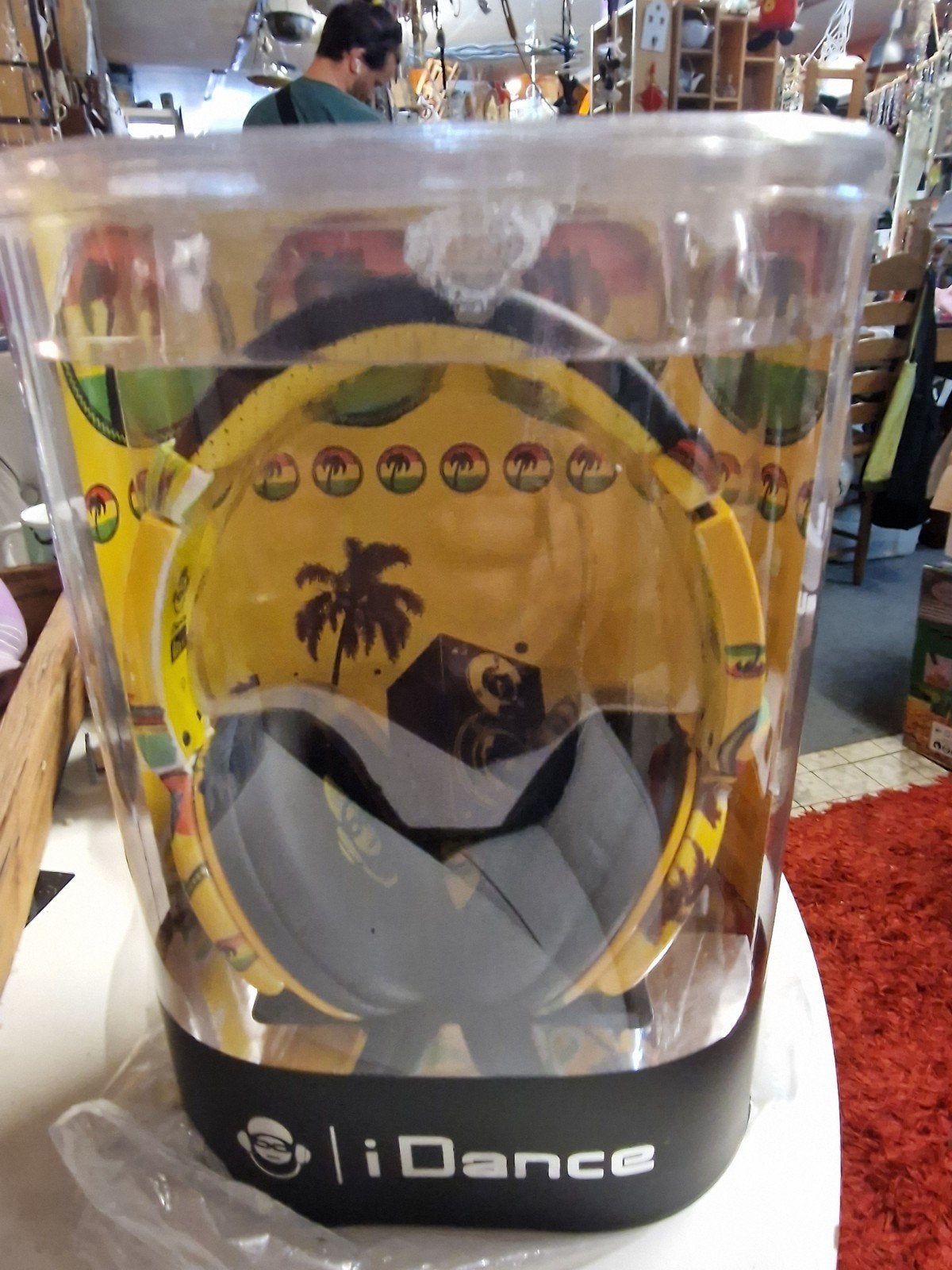 iDance Koptelefoon - Geel met Palmbomen Design, Audio, Tv en Foto, Koptelefoons, Overige merken, Nieuw, Ophalen of Verzenden, Over-ear