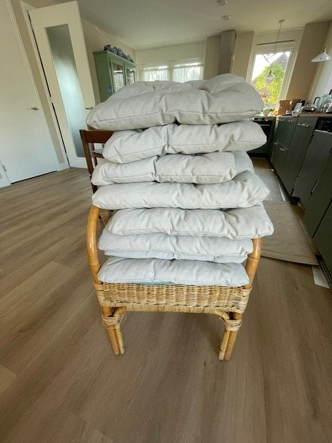 nieuwe tuinkussens licht grijs beige, Tuin en Terras, Tuinmeubel-accessoires, Ophalen of Verzenden, Nieuw