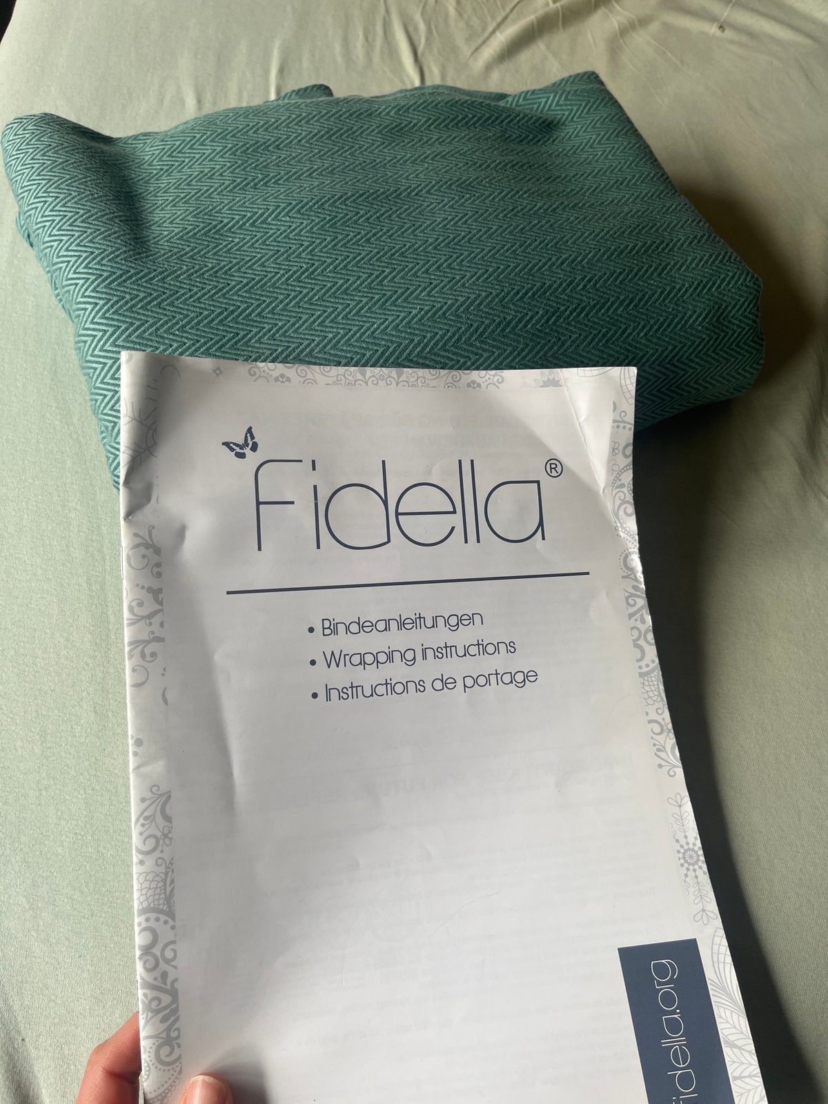 Fidella draagdoek - Nieuwstaat, prachtige kleur, Ophalen of Verzenden, Zo goed als nieuw, Draagdoek, Overige merken