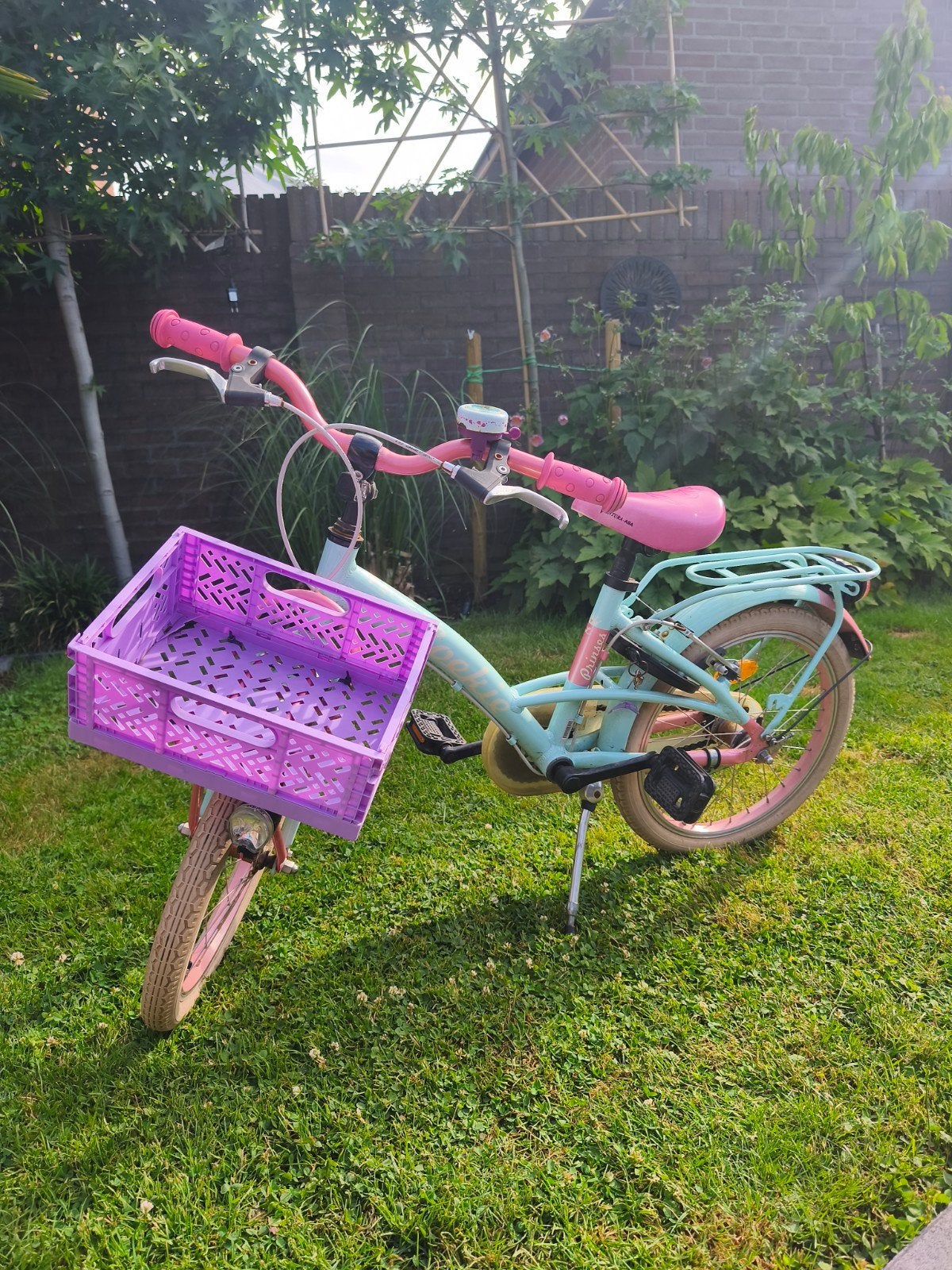 Kinderfiets 16-20 inch met mandje en bagagedrager, Fietsen en Brommers, Ophalen