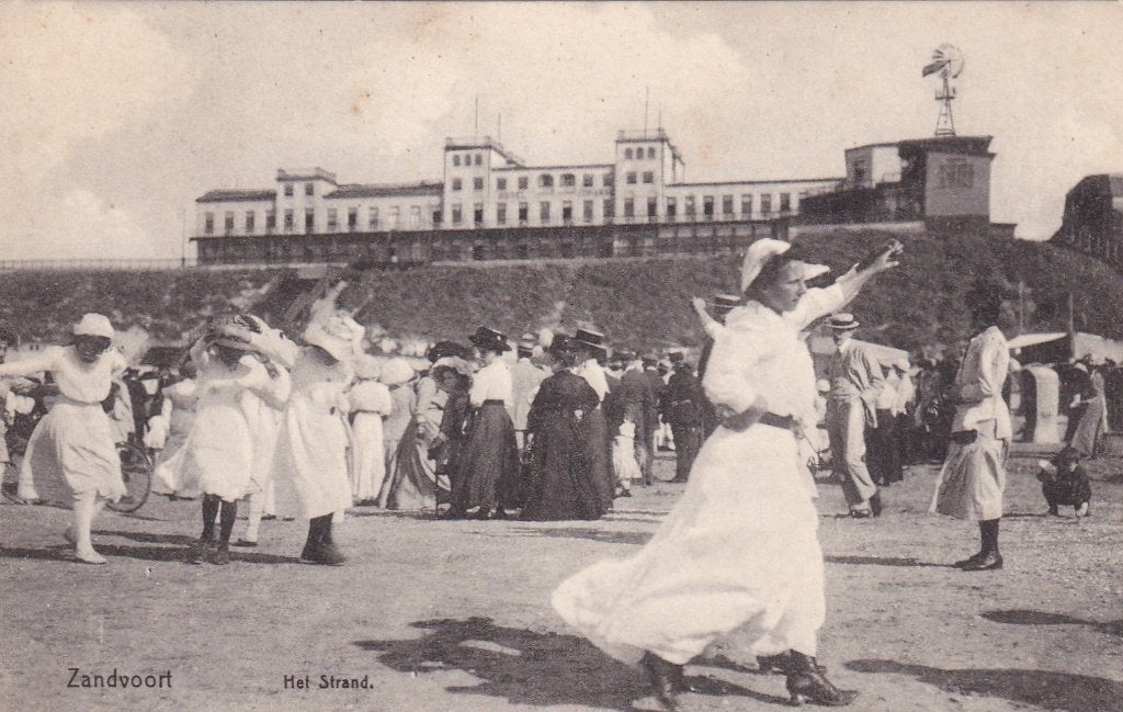 Zandvoort Het Strand - Oude Ansichtkaart, Ophalen of Verzenden, Voor 1920, Gelopen, Noord-Holland
