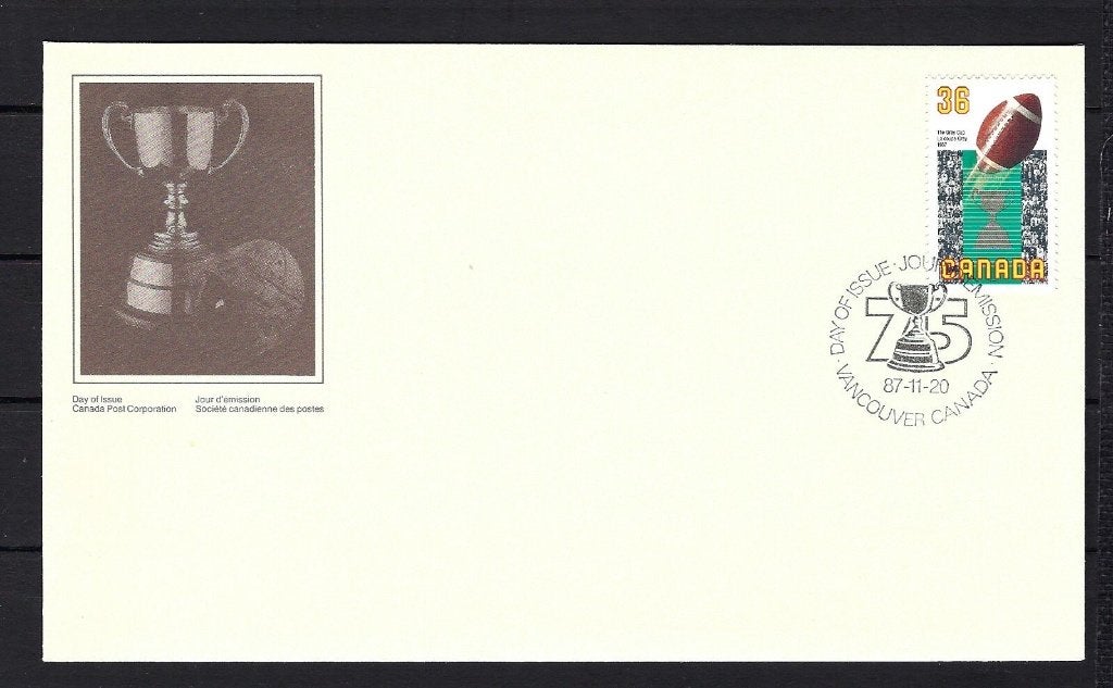 Canada FDC Mi. 1068  20-11-87 (SPORT), Ophalen of Verzenden, Onbeschreven, Rest van de wereld
