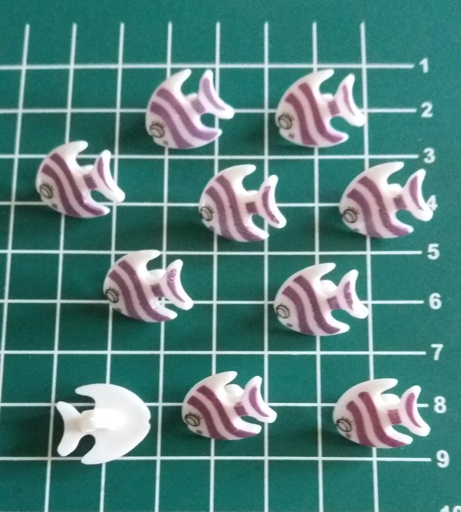 Vissen knopen 18x15mm - Oranje, Geel, Paars - NIEUW, Onbekend, Nieuw, Ophalen of Verzenden, Onbekend