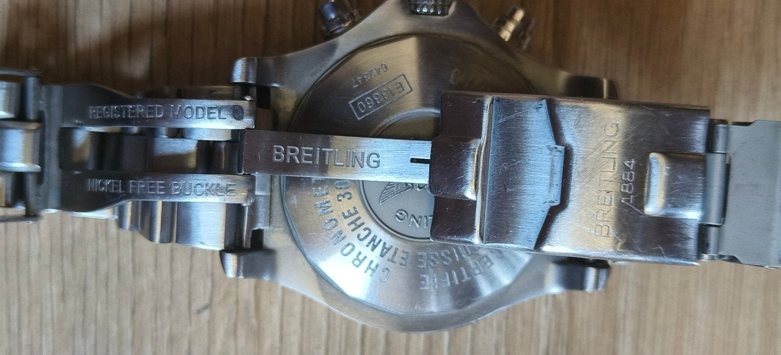 Imitatie Breitling horloge - Goedwerkend, Overige merken, Staal, Gebruikt, Staal