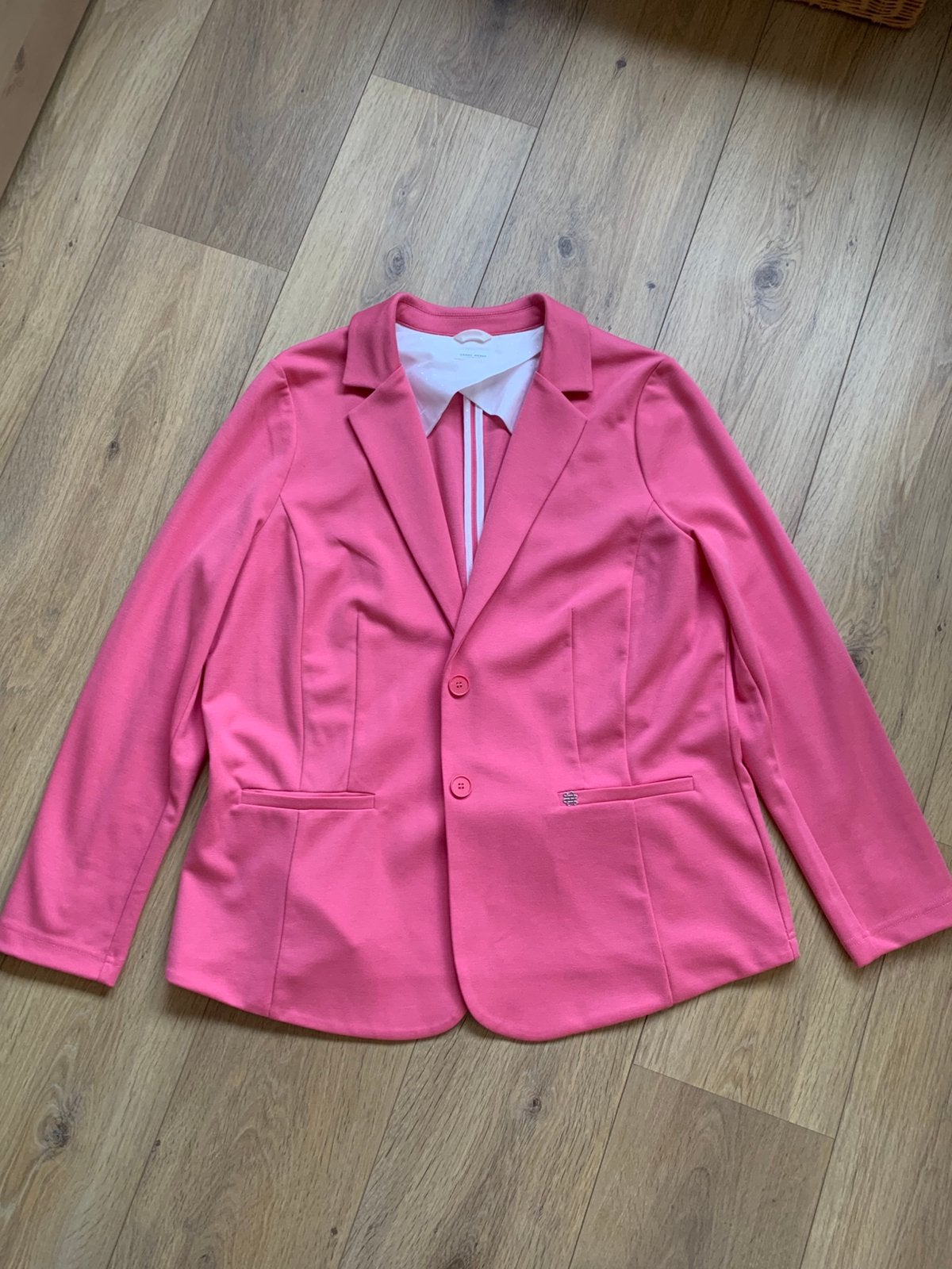 Gerry Weber dames blazer colbert fuchsia roze maat L zgan, Kleding | Dames, Ophalen of Verzenden, Zo goed als nieuw, Maat 42/44 (L)