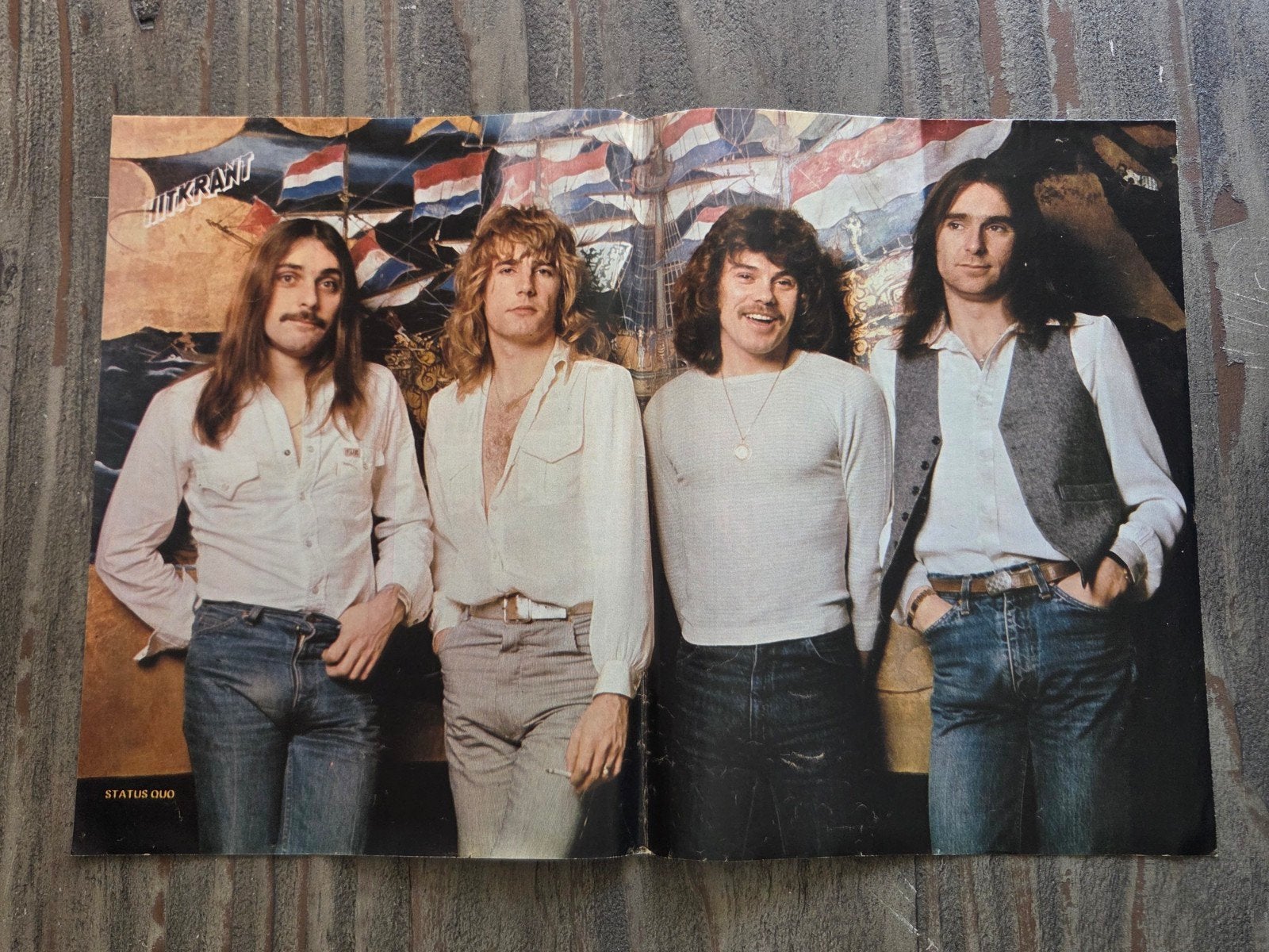 Status Quo Poster - Vintage Muziek Poster, Rechthoekig Staand, Ophalen of Verzenden, Zo goed als nieuw, A1 t/m A3
