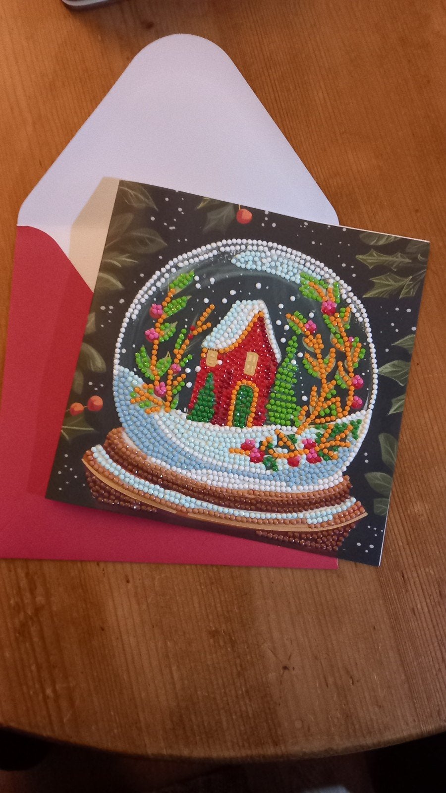 Kaart met envelop. Diamond painting. Sneeuwbol.
Diamond pai, Ophalen of Verzenden, Nieuw, Overige thema's