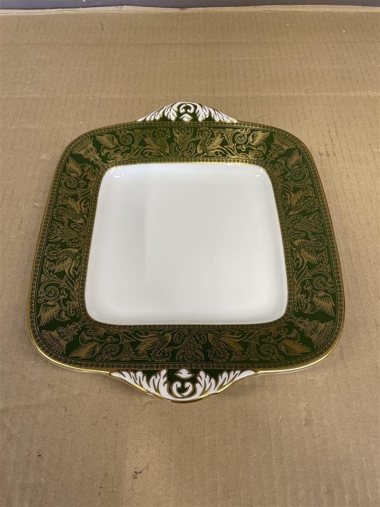 brood bord cake bord Wedgwood florentine arras green - W4170, Huis en Inrichting, Ophalen of Verzenden, Zo goed als nieuw, Bord(en)