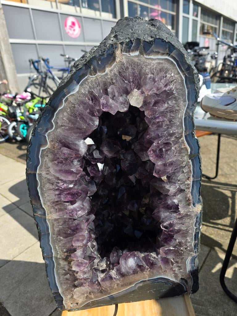 Grote Amethist Geode - 60x35 cm, 54 kg, Ophalen