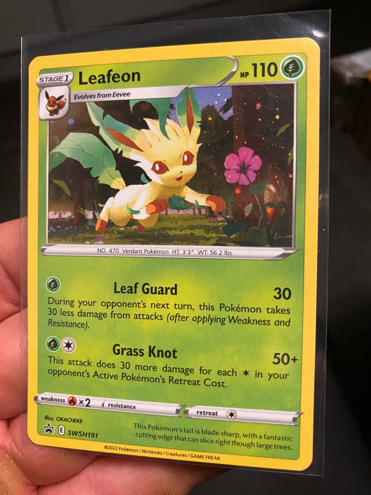 Leafeon holo black star promo kaart, Verzenden, Zo goed als nieuw