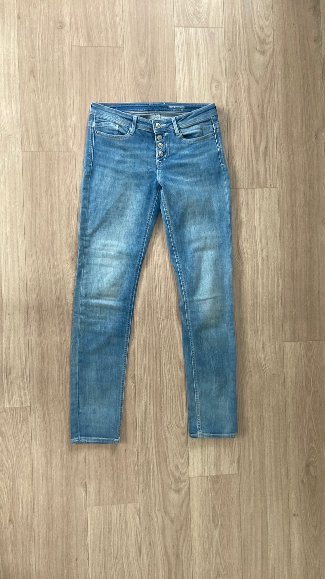 Esprit EDC spijkerbroek low slim fit maat 27 lengte 32, Ophalen of Verzenden, Gedragen, Blauw, Overige jeansmaten