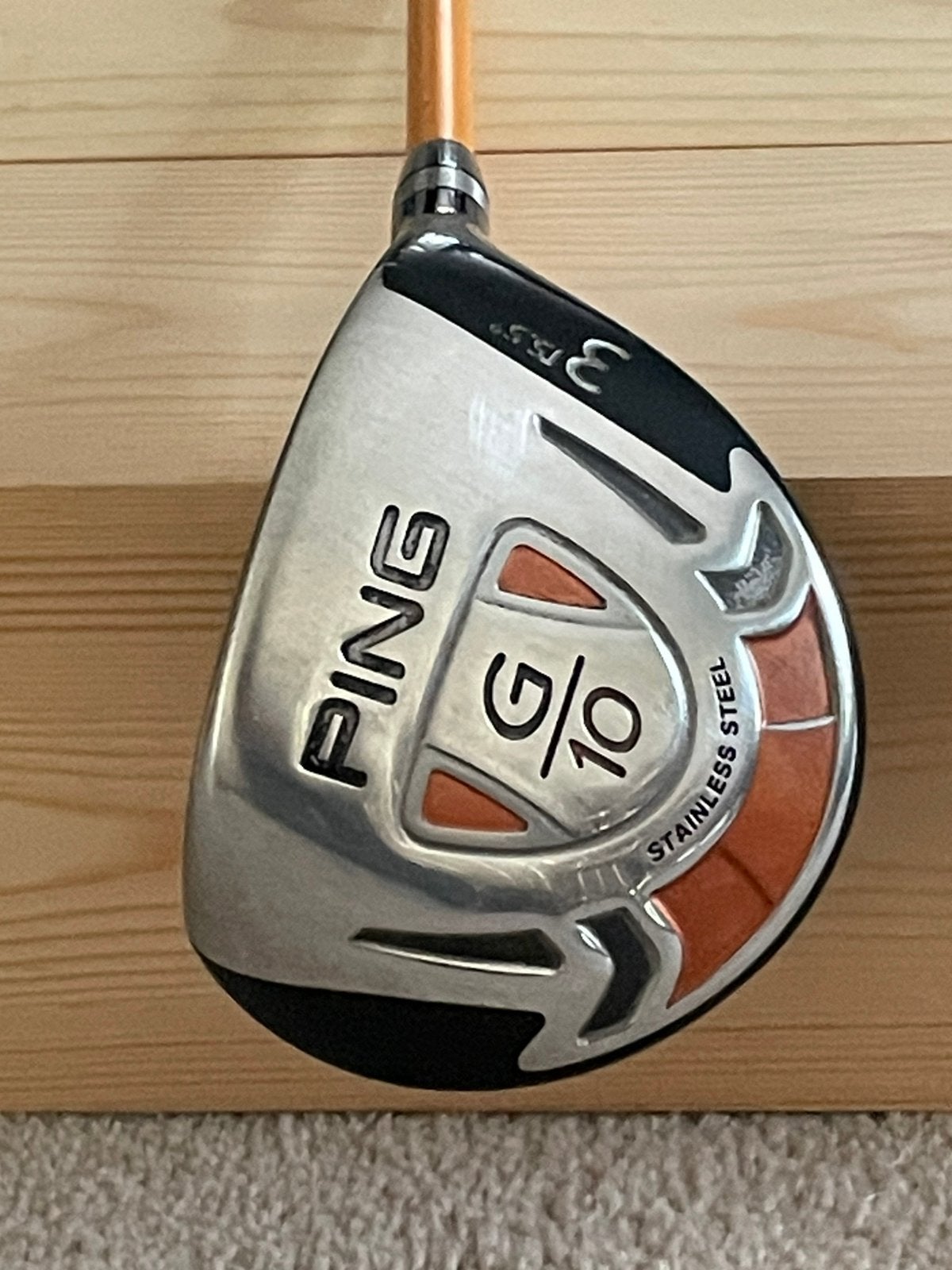 PING G10 houten 3, rechtshandig 15,5 gr, Ophalen, Gebruikt, Club, Ping