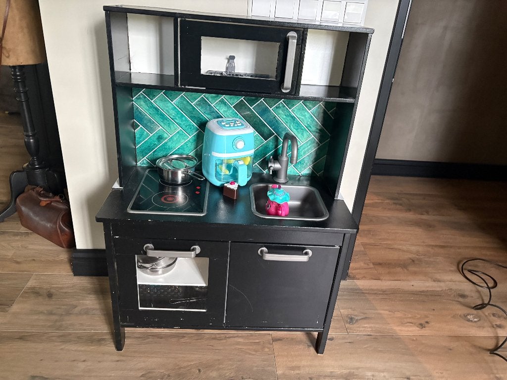 Houten speelkeuken met accessoires ikea, Ophalen, Gebruikt, Hout, Speelkeuken